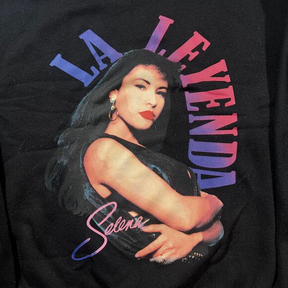 Selena La Leyenda Sweatshirt XS Black Merch Crewneck - Picture 3 of 6